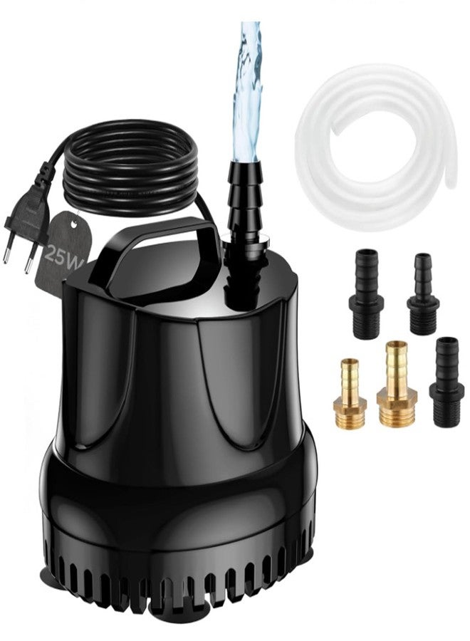 مضخة مياه غاطسة 330 جالون/ساعة 25 واط، مضخة صغيرة لأحواض السمك، مناسبة للزراعة المائية، التماثيل، الشلالات، وأحواض الأسماك. - Image 1